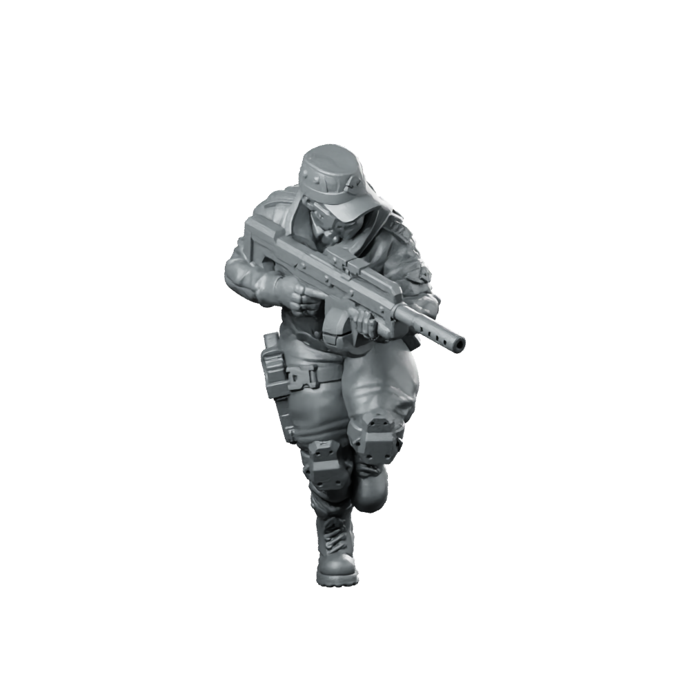 Black Cell V2 Miniature Tactical Trooper Miniature 360 Spin 01