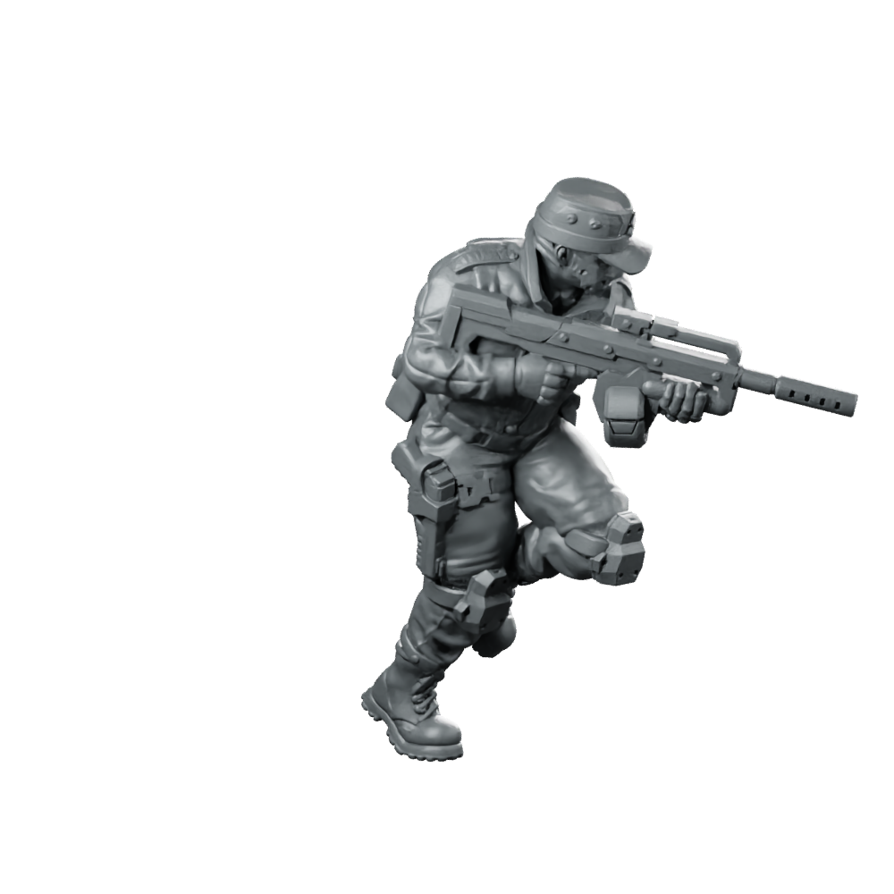 Black Cell V2 Miniature Tactical Trooper Miniature 360 Spin 02