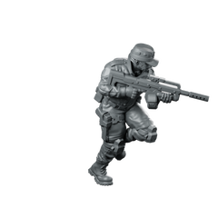 Black Cell V2 Miniature Tactical Trooper Miniature 360 Spin 02