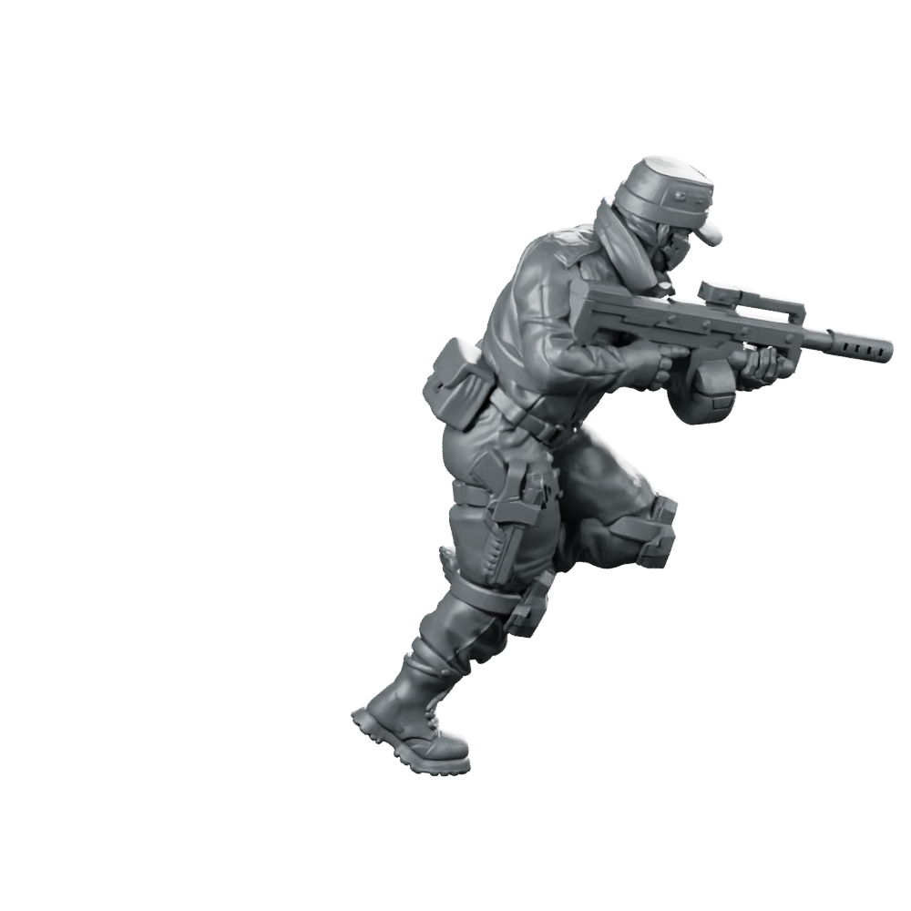 Black Cell V2 Miniature Tactical Trooper Miniature 360 Spin 03