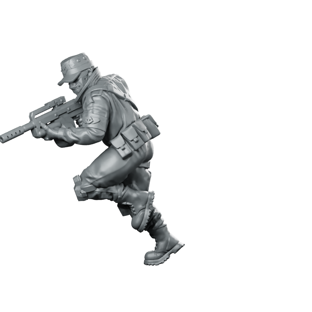 Black Cell V2 Miniature Tactical Trooper Miniature 360 Spin 07