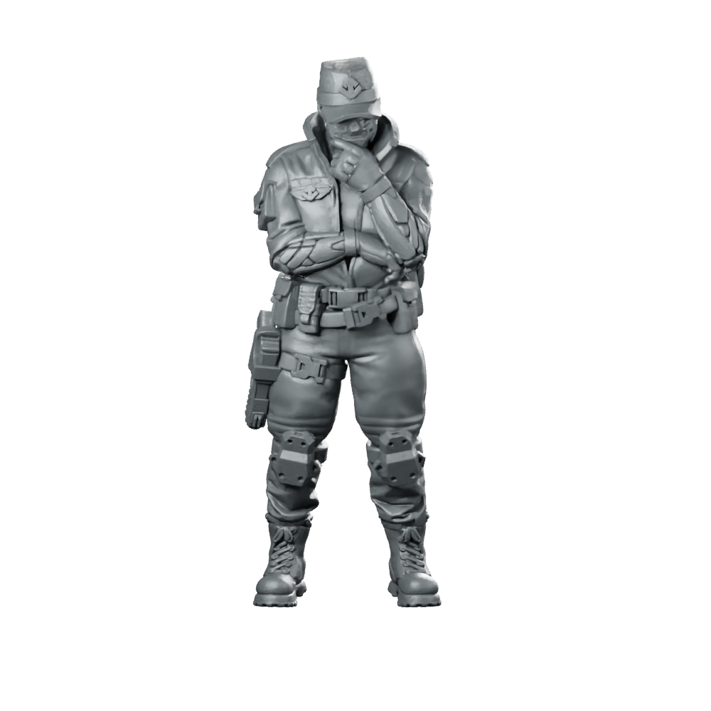 Black Cell V3 Miniature Tactical Officer Miniature 360 Spin 01