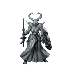 Black Heroines 1 Miniature Horned Skull Warrior Miniature 360 Spin 01