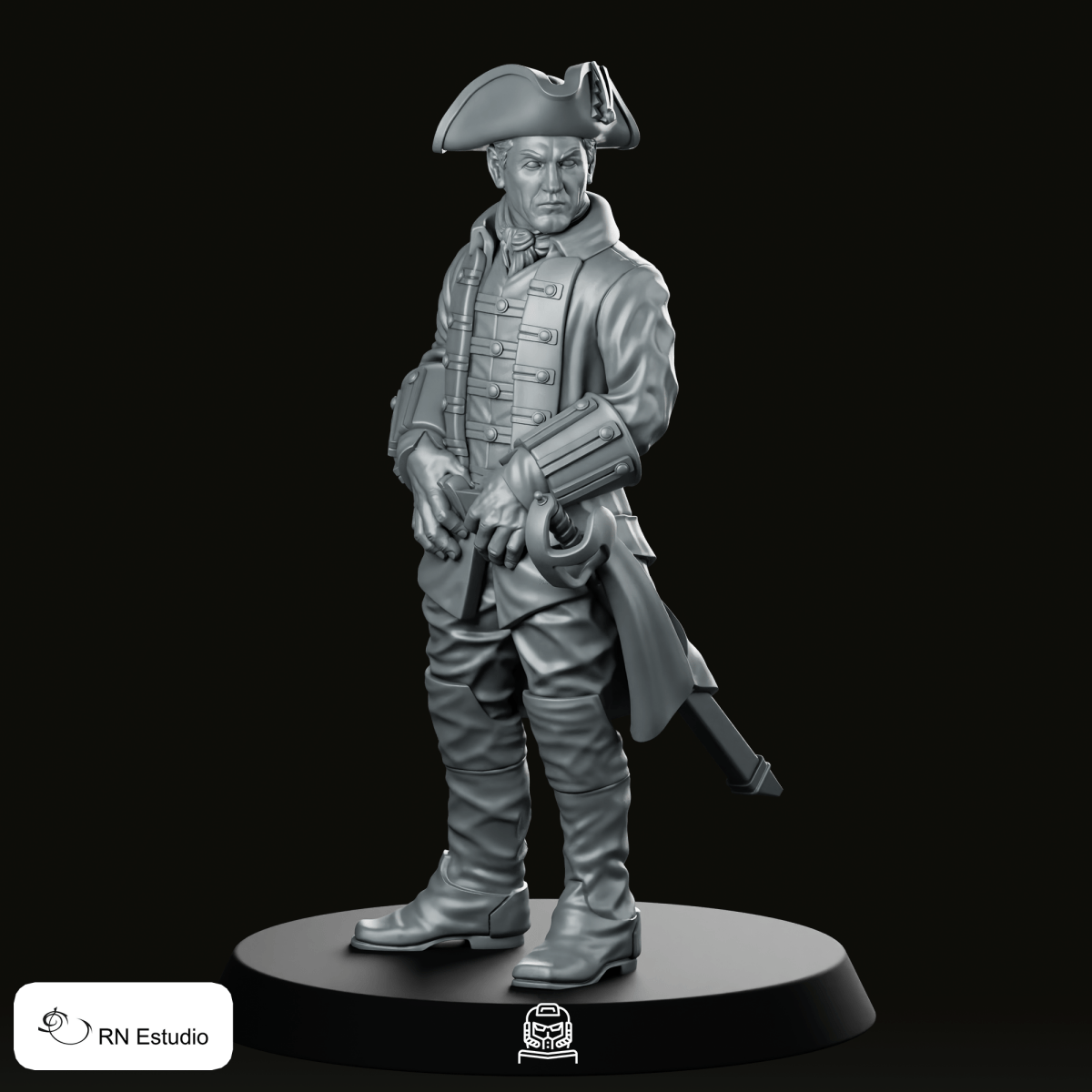 Black Jack Randall Scottish Time Traveller Miniature - RN Estudio - We Print Miniatures