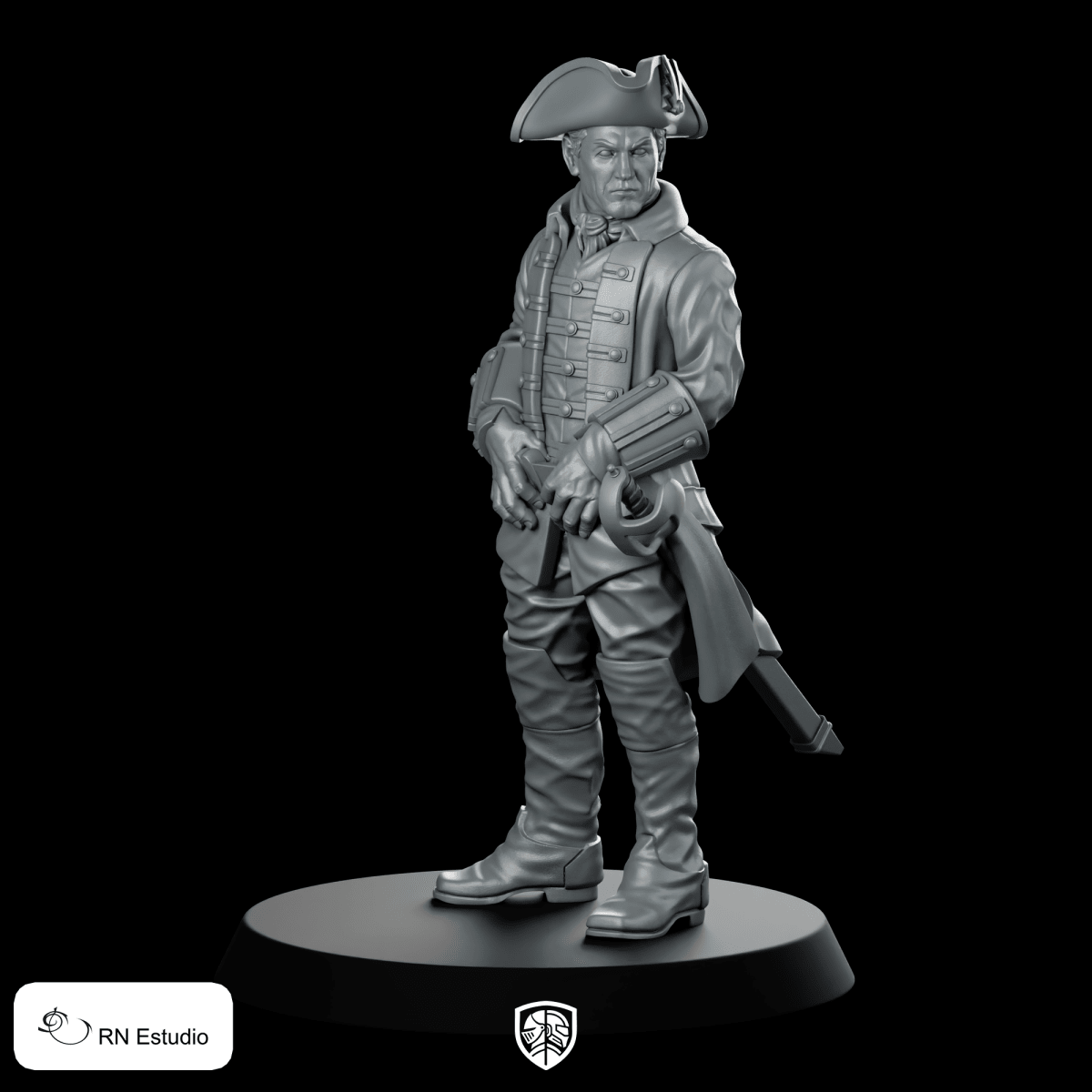 Black Jack Randall Scottish Time Traveller Miniature Villain - RN Estudio - We Print Miniatures