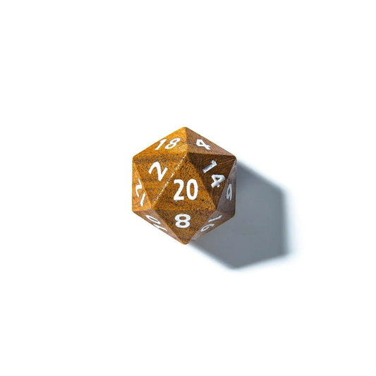 Black Walnut | Wooden Dice | 7 Piece Set - Tabletop Dominion - We Print Miniatures
