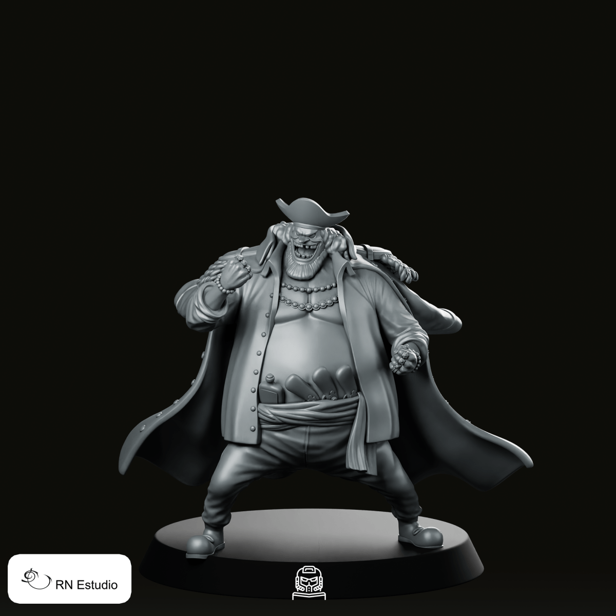 Blackbeard Miniature - RN Estudio - We Print Miniatures