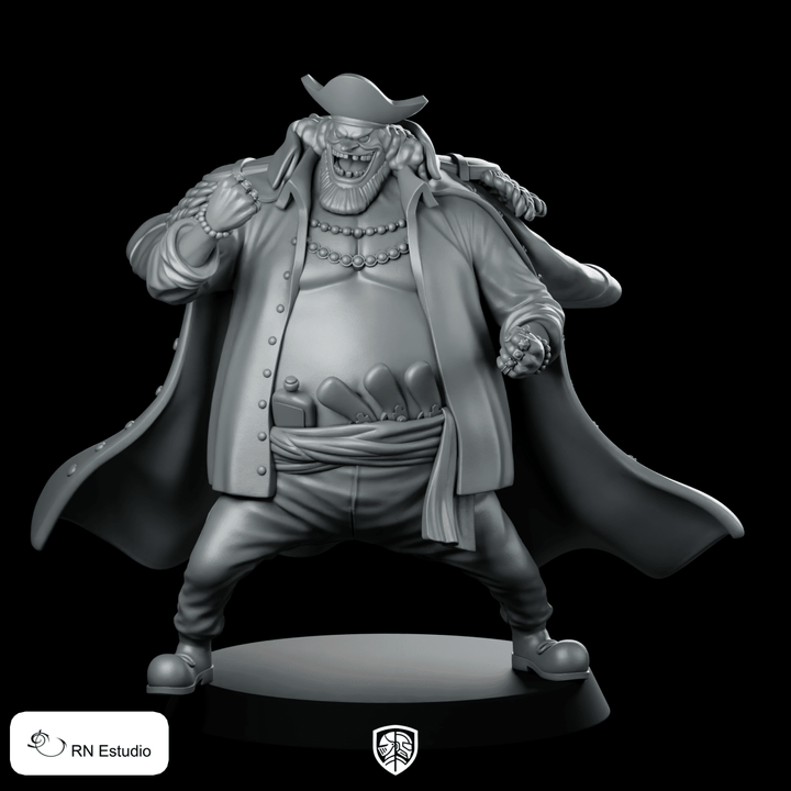 Blackbeard Figurine Seigneur Pirate Méchant Personnage Résine