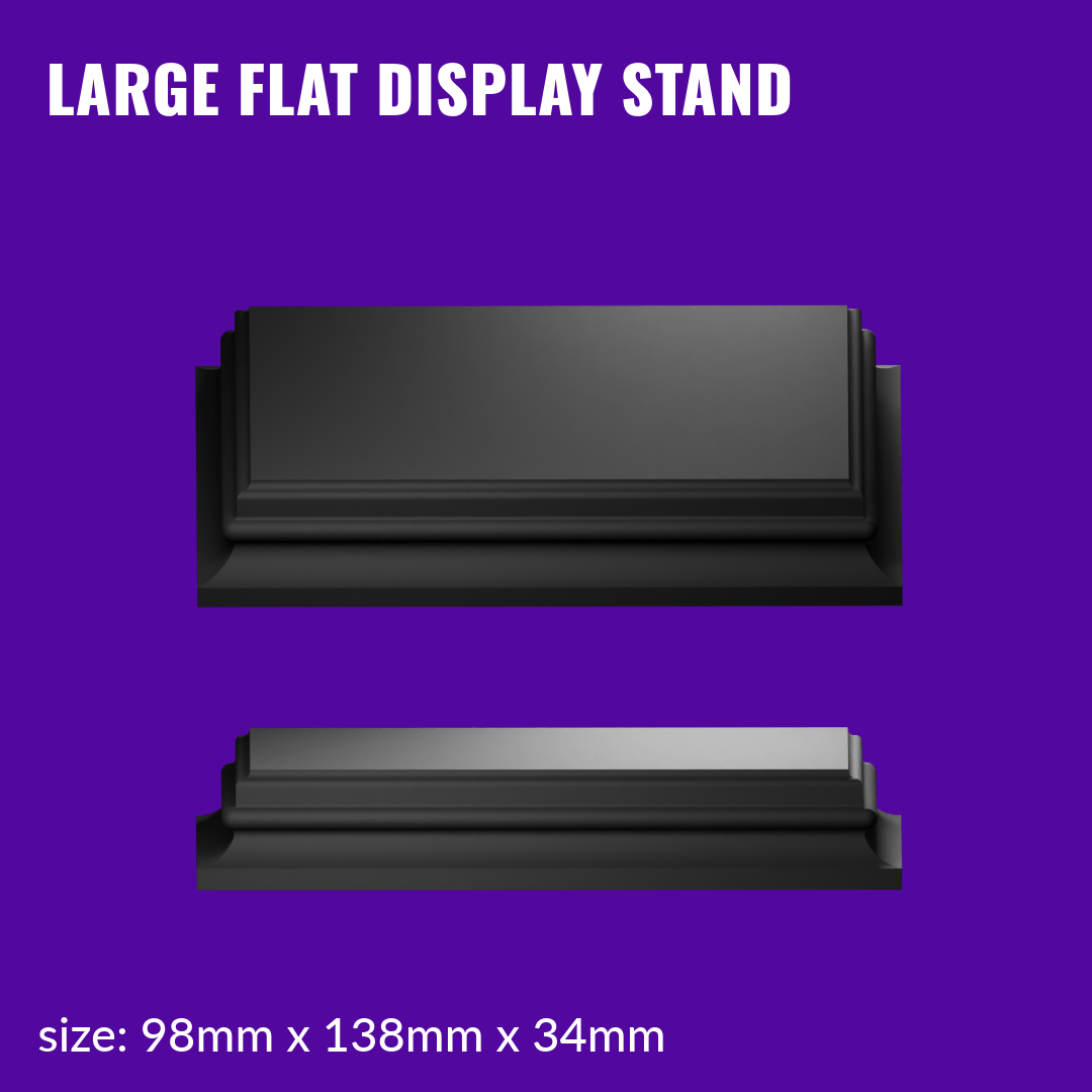 Blank Flat Display Stand for Miniatures - JMdiez - We Print Miniatures