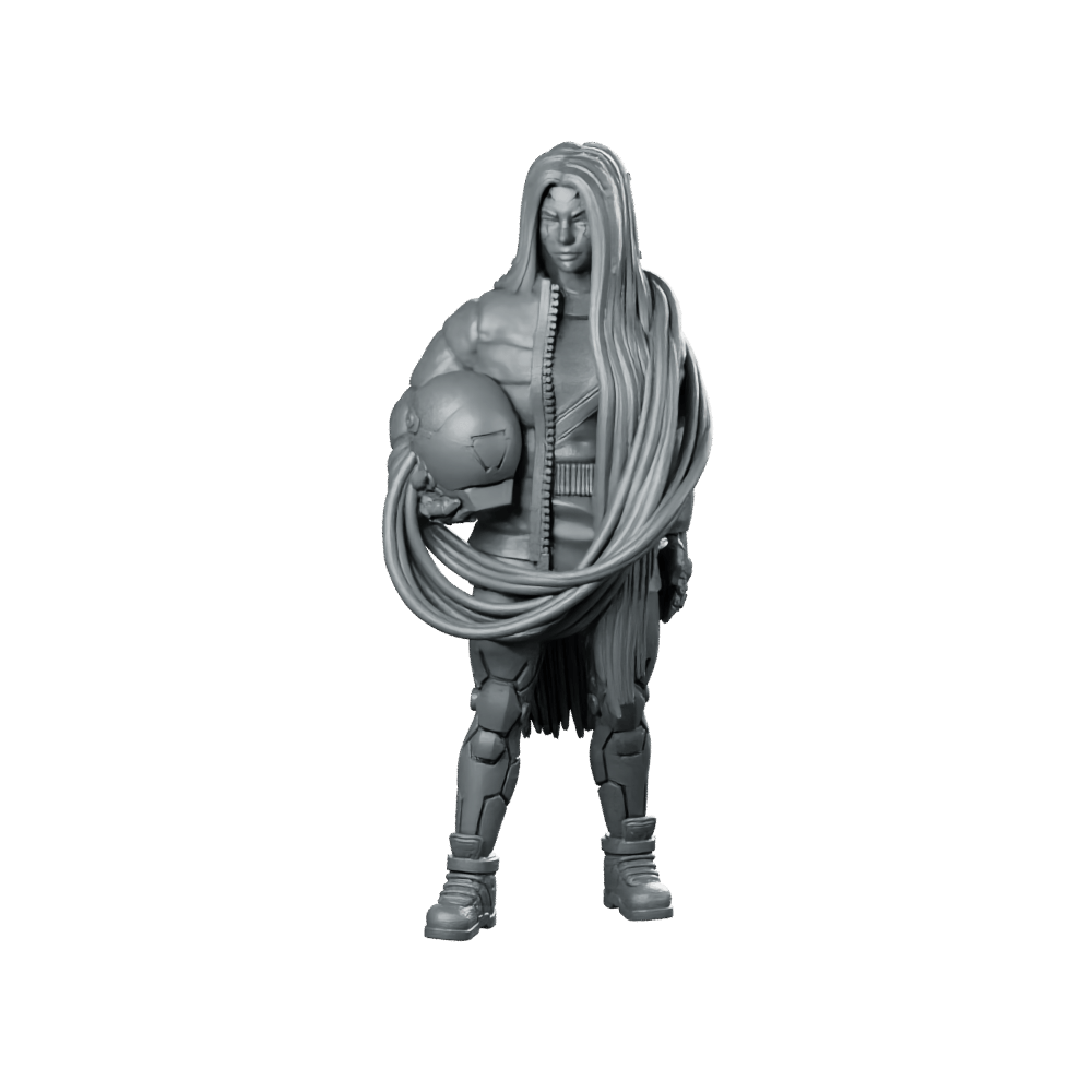Blast Dollv1 Miniature Cyber Huntress Bust - UNIT9 - We Print Miniatures