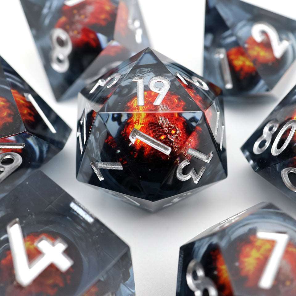 Blazing Skull | Moving Core | 7 Piece Set - Tabletop Dominion - We Print Miniatures