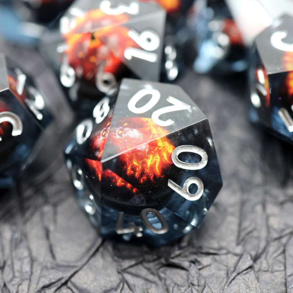 Blazing Skull | Moving Core | 7 Piece Set - Tabletop Dominion - We Print Miniatures