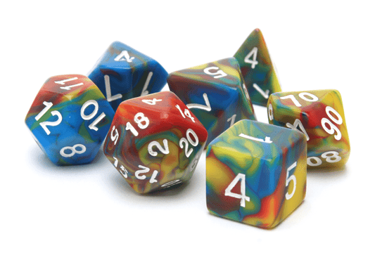 Blend Dice | Primary Colours - DiceRoll UK - We Print Miniatures