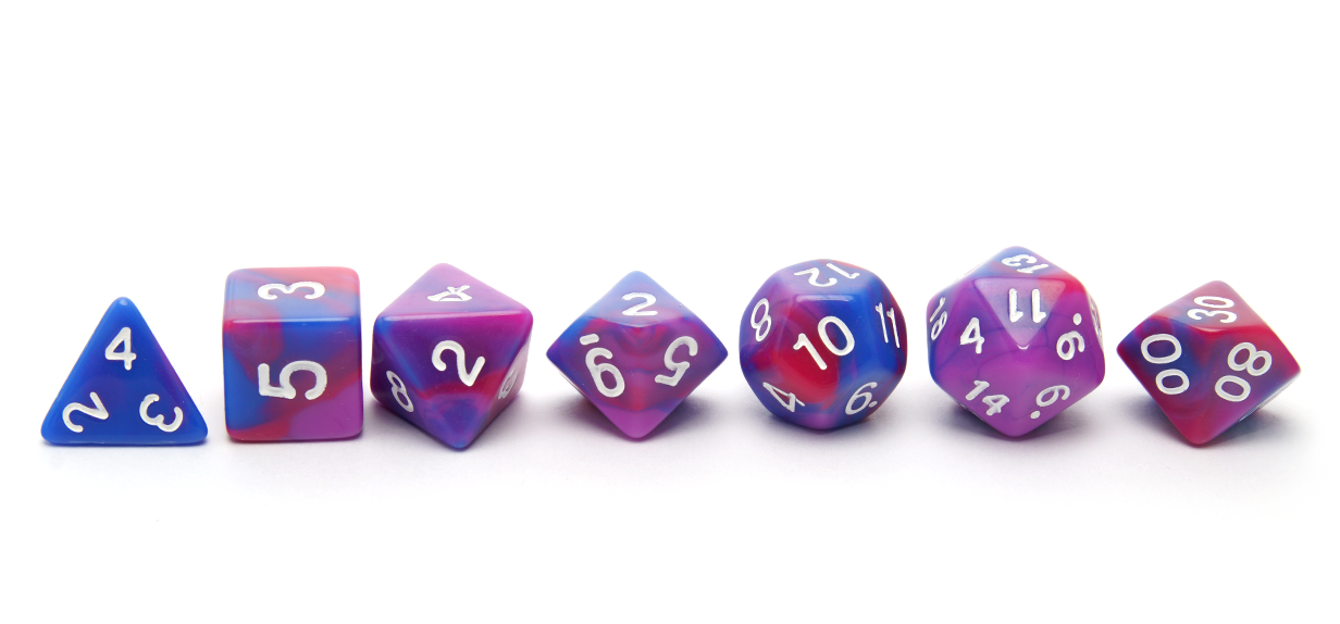 Blend Dice | Purple Blue & Red