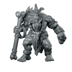 Blood Shaman C Miniature Orc Staff Warlord Miniature 360 Spin 01