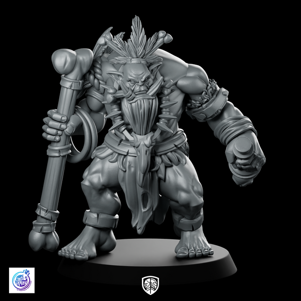 Blood Shaman C Miniature Orc Staff Warlord