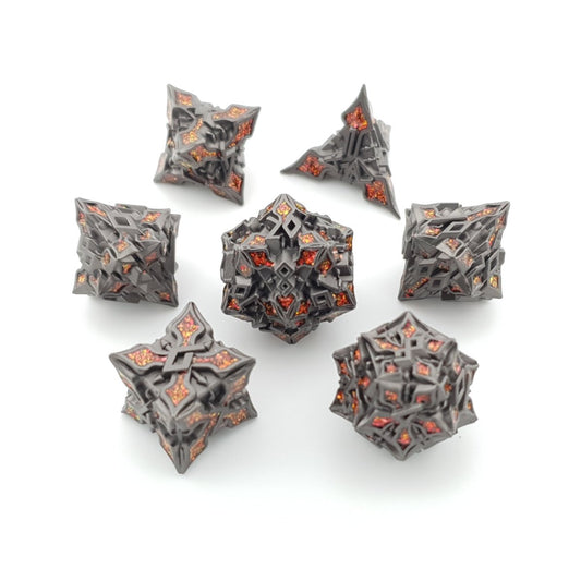 Bloodwood Relic | Solid Metal Dice | 7 Piece Set - Tabletop Dominion - We Print Miniatures