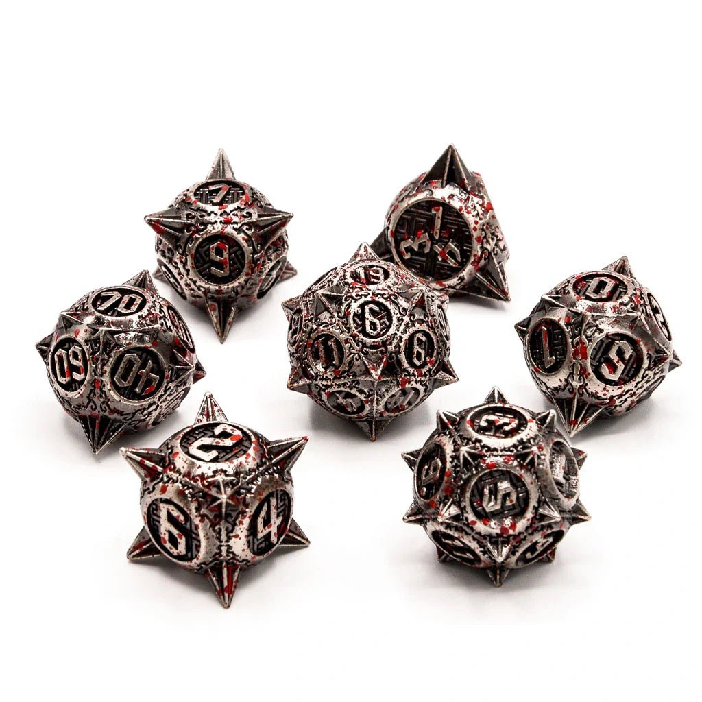 Bloody Mace | Solid Metal | 7 Piece Set - Tabletop Dominion - We Print Miniatures