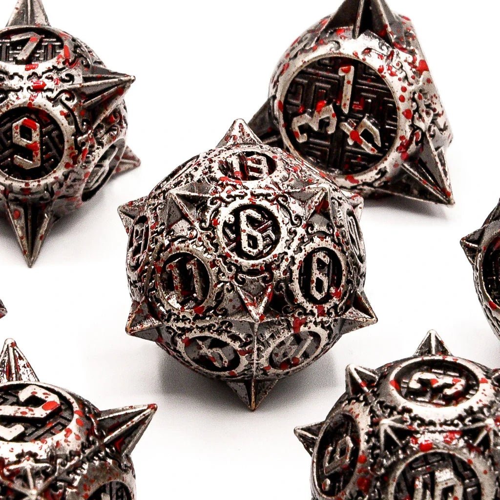 Bloody Mace | Solid Metal | 7 Piece Set - Tabletop Dominion - We Print Miniatures
