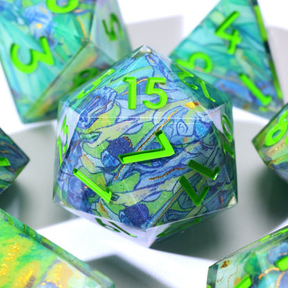 Bluemorn Grove | Art Core Dice | 7 Piece Set - Tabletop Dominion - We Print Miniatures