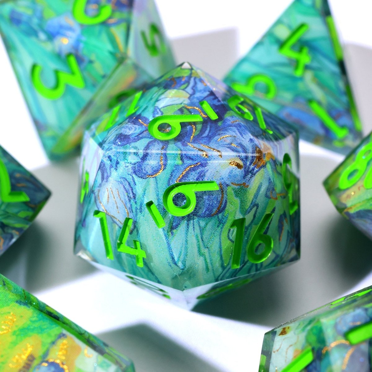 Bluemorn Grove | Art Core Dice | 7 Piece Set - Tabletop Dominion - We Print Miniatures