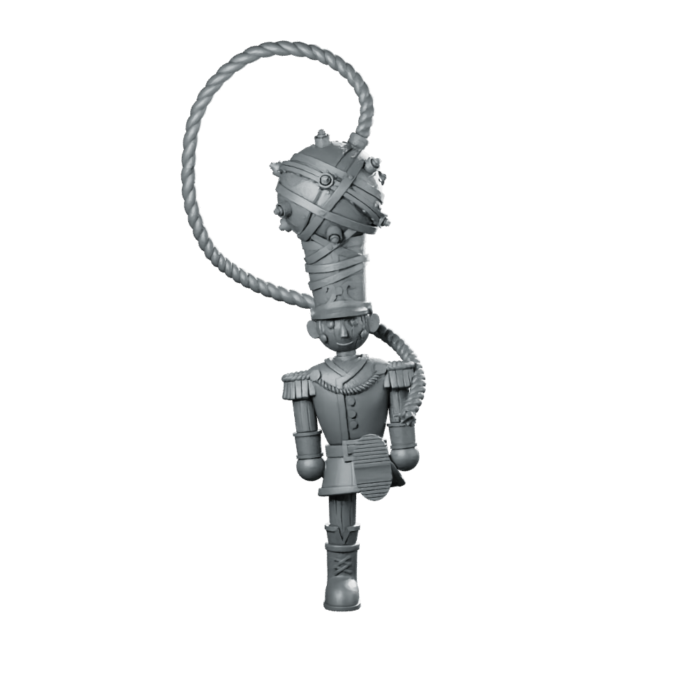 Bomb Nutcracker Miniature Clockwork Holiday Trap Toy - CastNPlay - We Print Miniatures