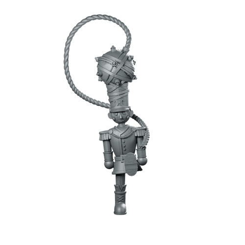 Bomb Nutcracker Miniature Clockwork Holiday Trap Toy - CastNPlay - We Print Miniatures
