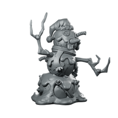 Bomb Snowman Miniature Explosive Winter Trap Construct Miniature 360 Spin 01