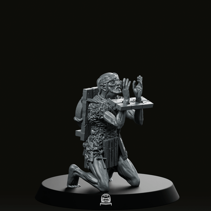 Trench Soldier Bomber Pray Miniature Kneeling Saboteur