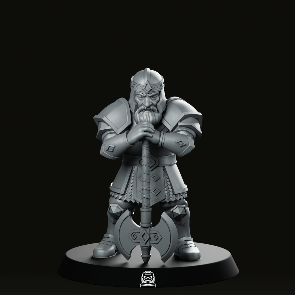 Brogar Dundrason Dwarf Warrior Miniature - We Print Miniatures - We Print Miniatures