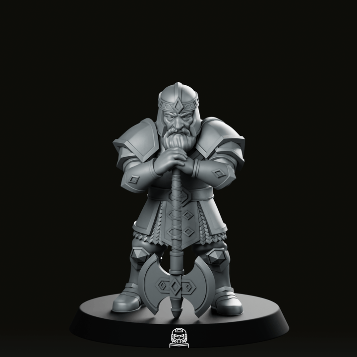 Figurine Brogar Dundrason, guerrier nain