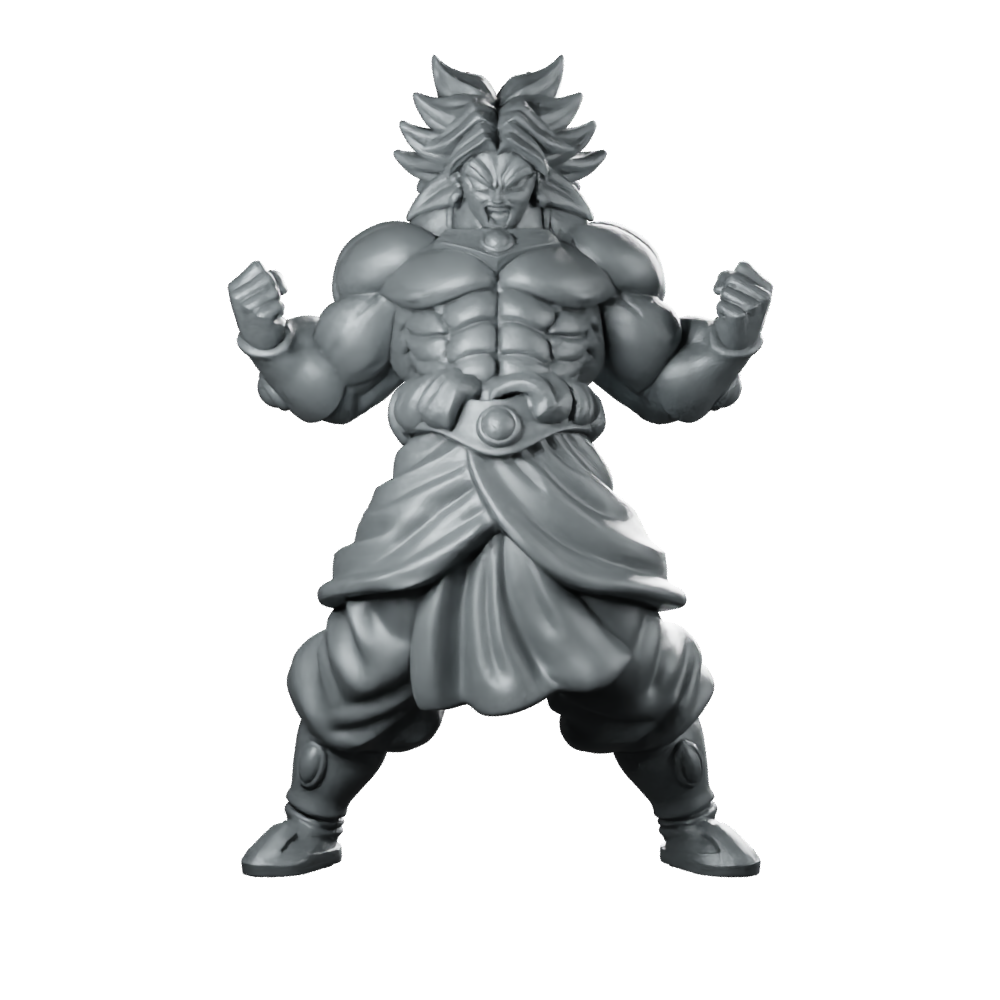 Broly Miniature Saiyan Warrior Miniature 360 Spin 01