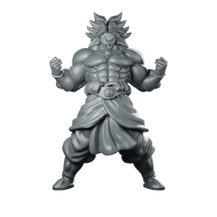 Broly Miniature Saiyan Warrior Miniature 360 Spin 01