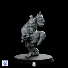 Brom Stonelegs Miniature Fantasy Horror Monk Brawler - CastNPlay - We Print Miniatures