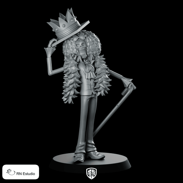 Brook Miniature Eccentric Skeleton Gentleman Bard Hero - RN Estudio - We Print Miniatures