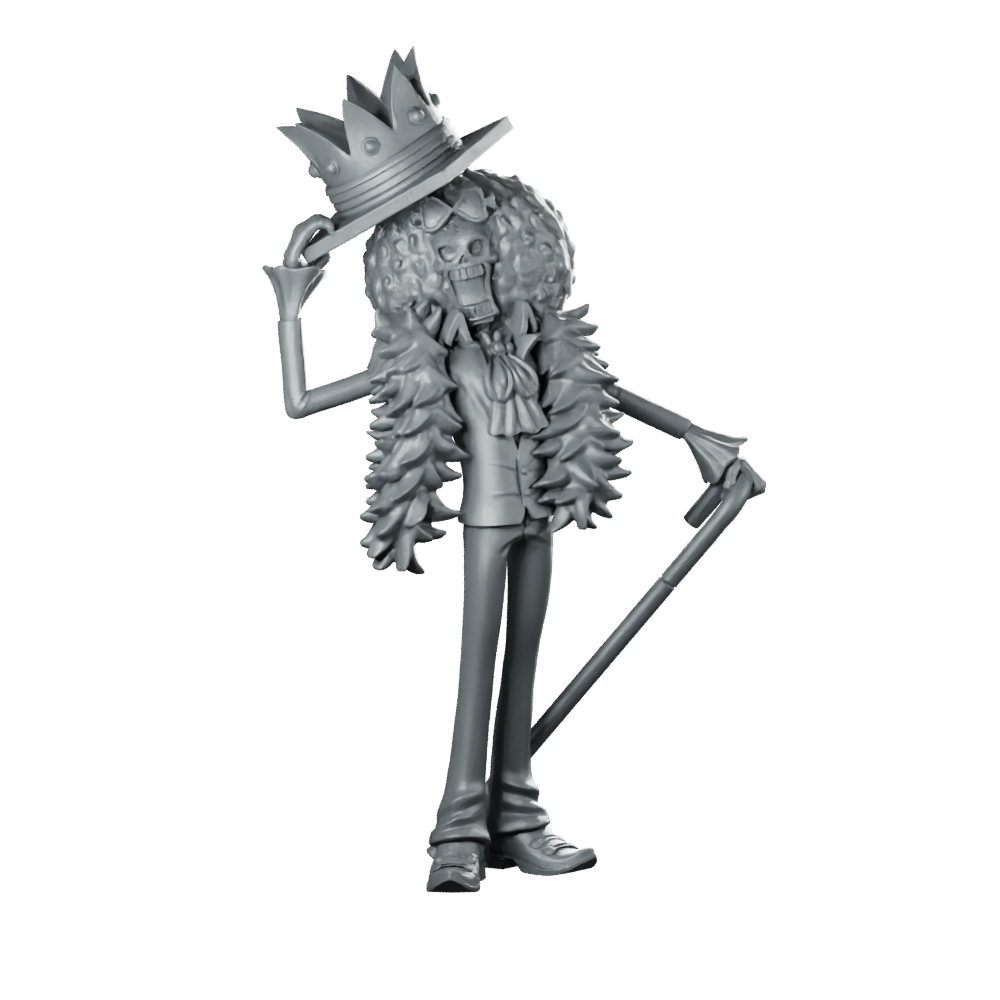 Brook Miniature Eccentric Skeleton Gentleman Bard Hero Miniature 360 Spin 01