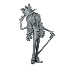 Brook Miniature Eccentric Skeleton Gentleman Bard Hero Miniature 360 Spin 01