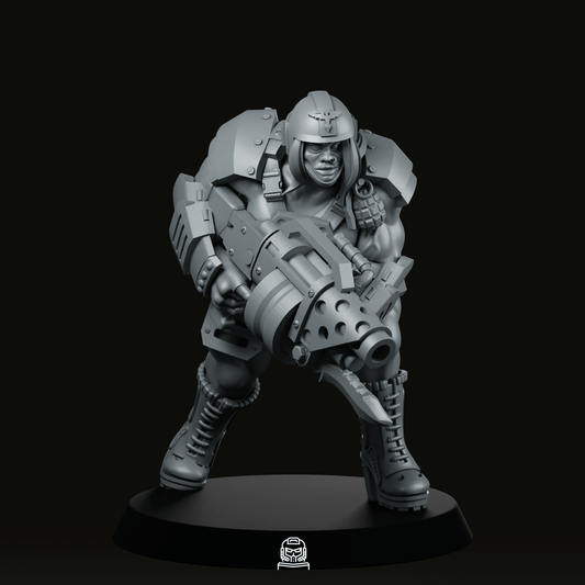 Brute Ganger Pose 4 Miniature - Across The Realms - We Print Miniatures