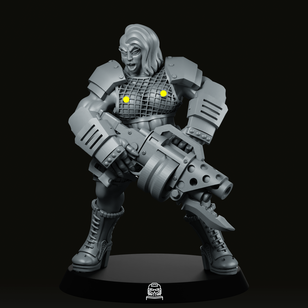 Brute Ganger Pose 5 Nsfw Miniature - Across The Realms - We Print Miniatures