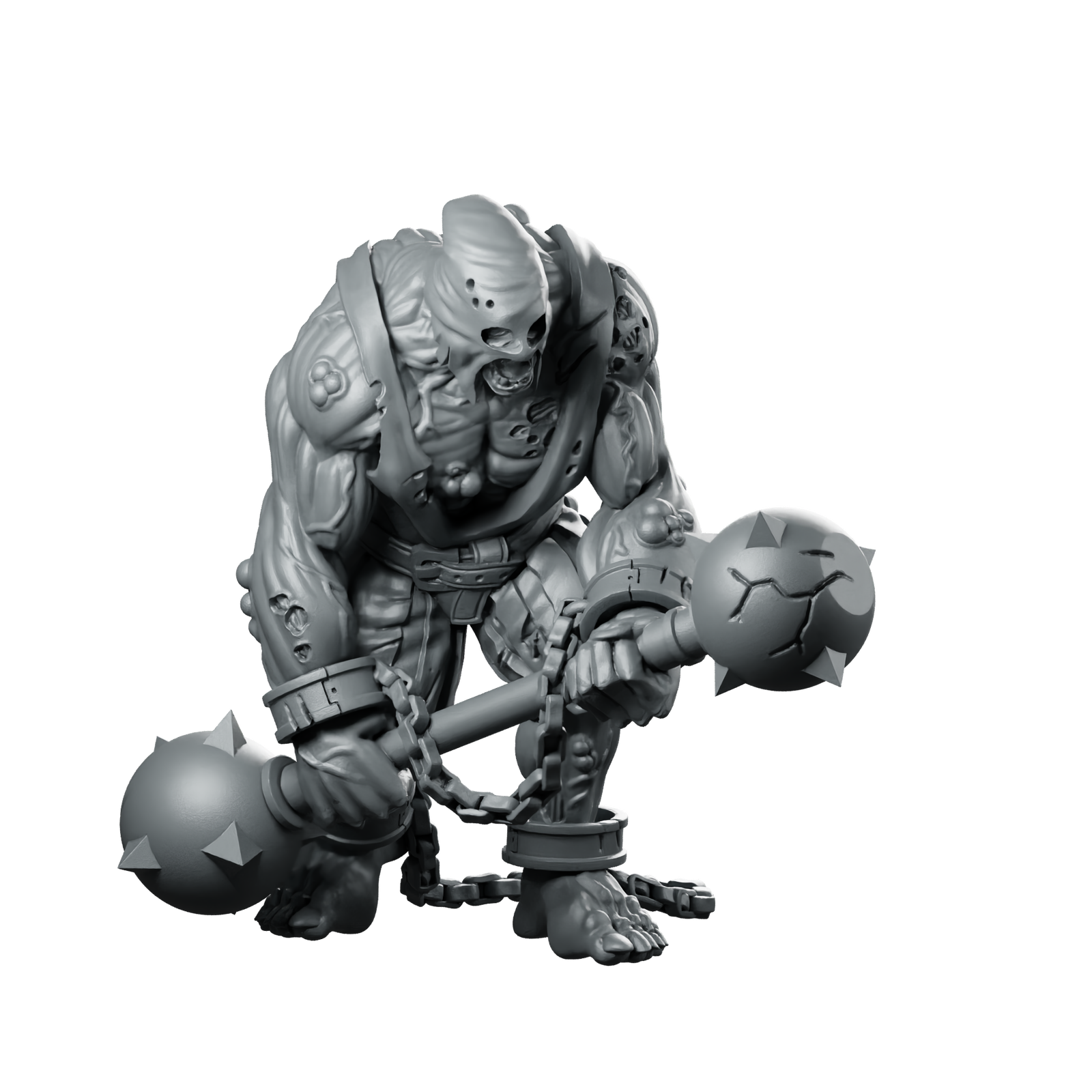 Brute1 Miniature Undead Ogre Jailer Miniature 360 Spin 01