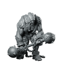 Brute1 Miniature Undead Ogre Jailer Miniature 360 Spin 01