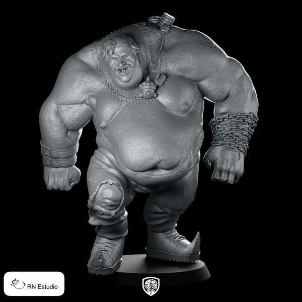 Brutus Miniature Gluttonous Brawler Comic Fantasy DnD