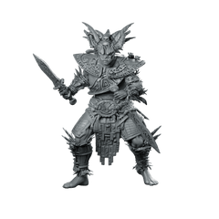 Brynden Miniature Armoured Revenge Warrior Hero - Haito - We Print Miniatures