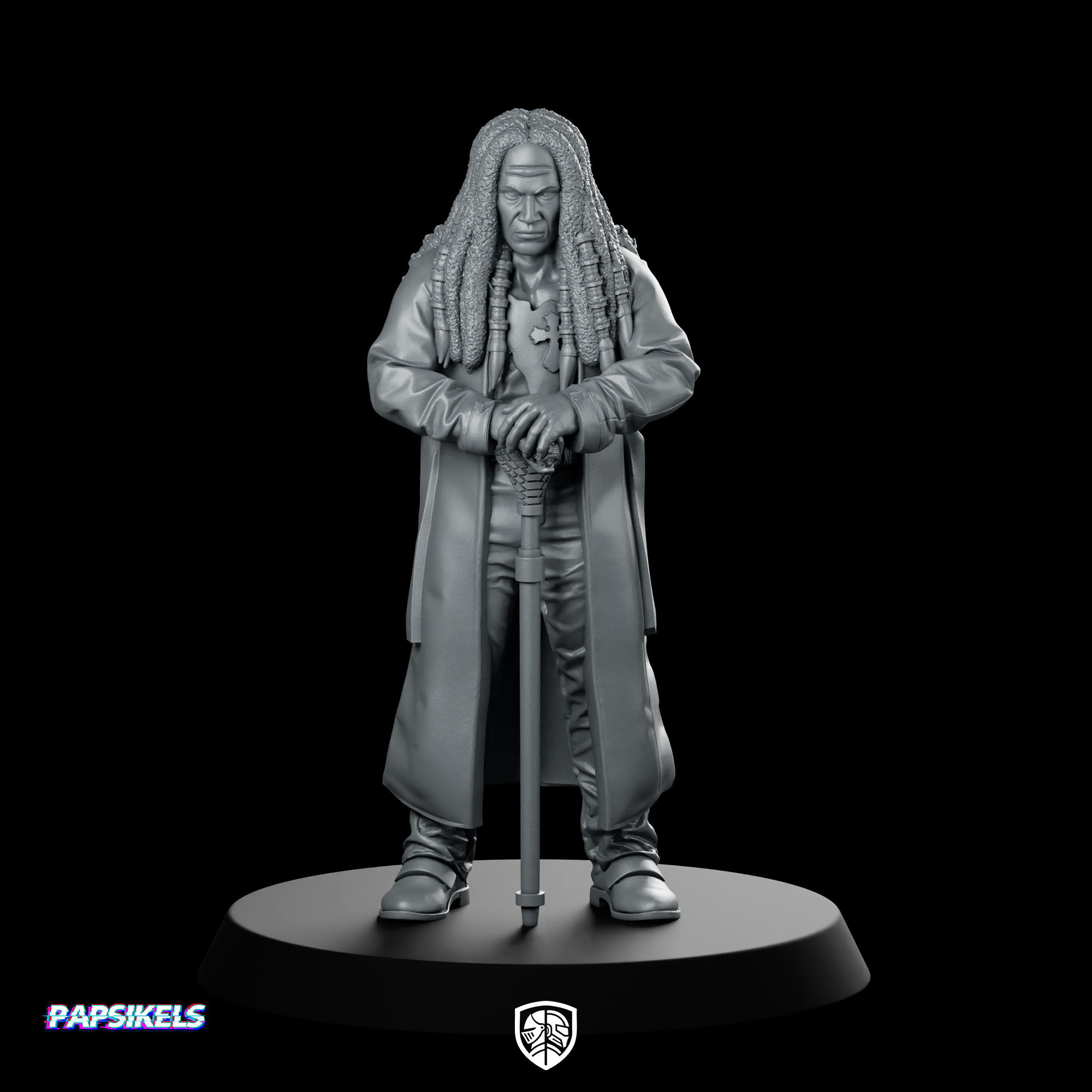 Budol Gang Boss King Rasta Miniature Cyberpunk Sci-Fi | We Print Miniatures