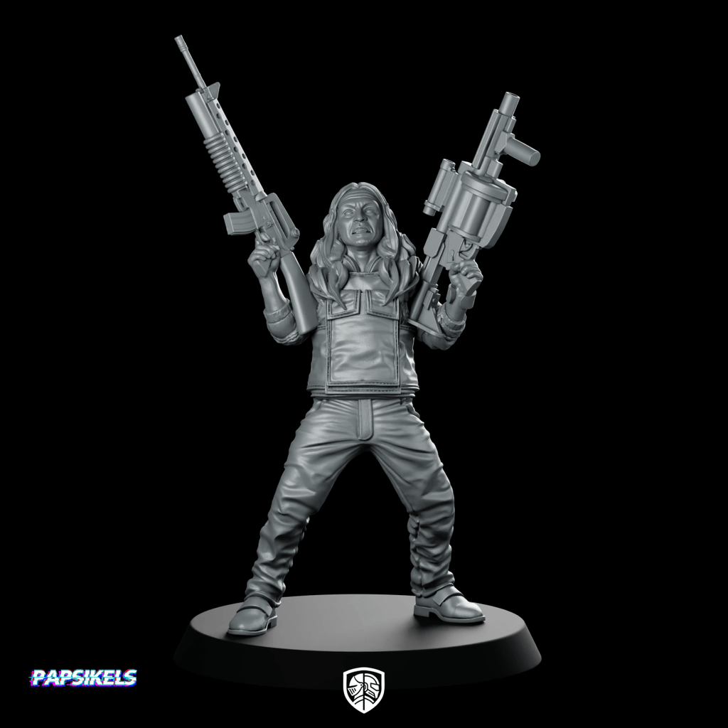 Budol Gang Member El Alakdan 2 Miniature Cyberpunk - Papsikels Miniatures - We Print Miniatures