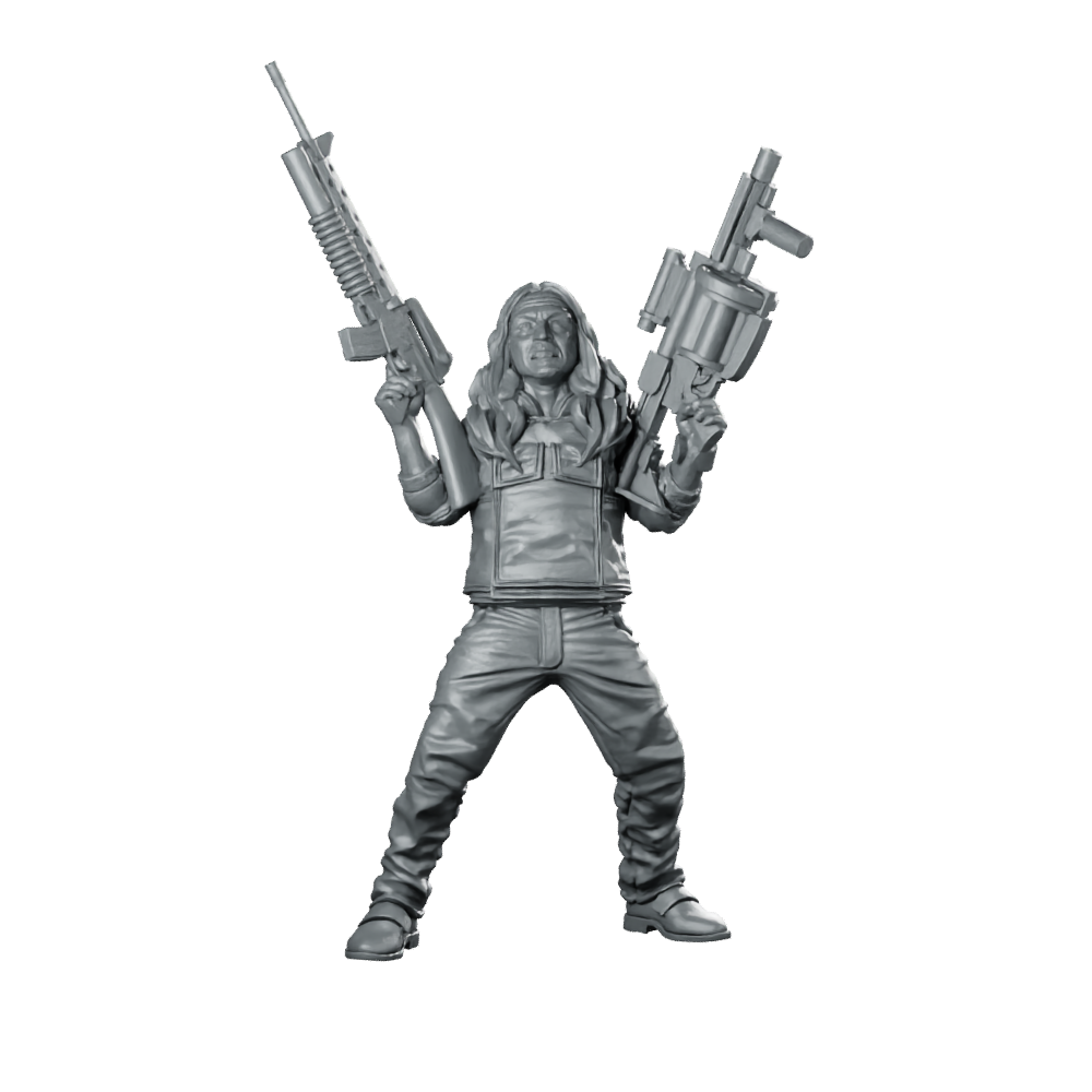 Budol Gang Member El Alakdan 2 Miniature Cyberpunk Miniature 360 Spin 01