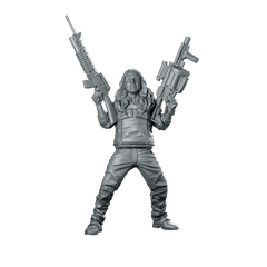 Budol Gang Member El Alakdan 2 Miniature Cyberpunk - Papsikels Miniatures - We Print Miniatures