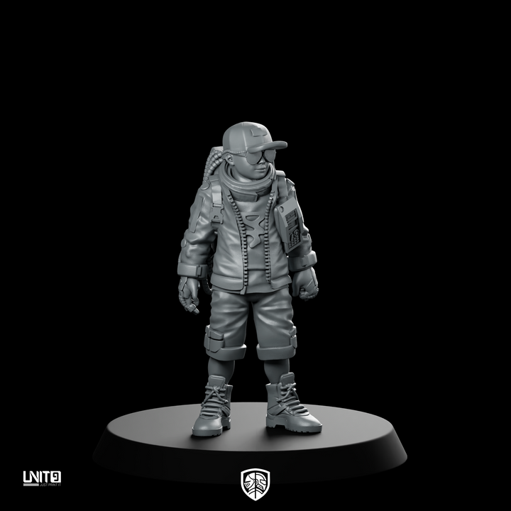 Bugboy 01 Cyberpunk Miniature Sewer Pest Controller Operative