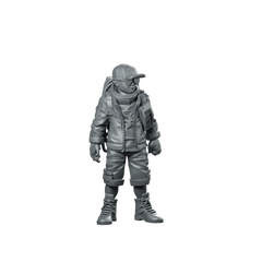 Bugboy 01 Cyberpunk Miniature Sewer Pest Controller Operative Miniature 360 Spin 01