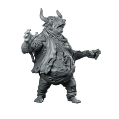 Bull Man Miniature Undead Horned Bloated Miniature 360 Spin 01